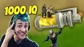 NINJA 1000 IQ EMOTE BAIT   GIANT STINK BOMB  Fortnite Twitch Funny Moments
