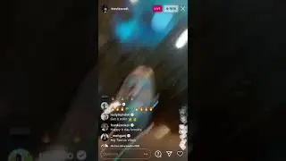 Travis Scott Instagram live at Space Village Cafe for Chase B&rsquo;s birthday.