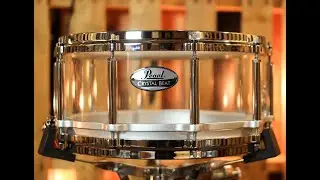 Pearl 14x6.5 Free Floating Crystal Beat Ultra Clear Acrylic Snare Drum