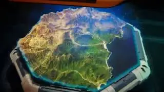 Scifi Theme World Map - Orbit Camera Test