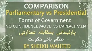 COMPARISON: Parliamentary vs Presidential Forms of Government. No Confidence Move vs Impeachment