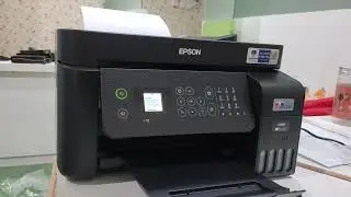 EPSON L5290 UNBOXING TEST PRINT WIFI