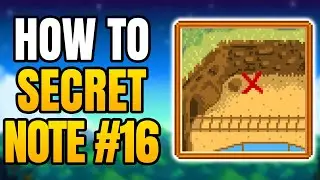 Stardew Valley - How To Solve Secret Note #16 | How To Get The Treasure Chest