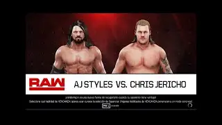 WWE AJ STYLES VS CHRIS JERICHO - RAW