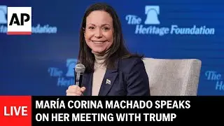 LIVE: María Corina Machado speaks on her meeting with Trump