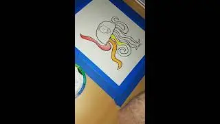 Live Watercolor Painting - Daniel J. Hogan Paints a Cartoon (No Audio) - danieljhogan.com