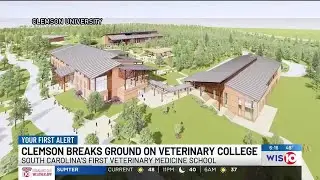 Clemson University breaks ground on veterinary college