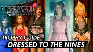 Final Fantasy VII Remake - How to unlock all costumes / dresses (Trophy Guide)