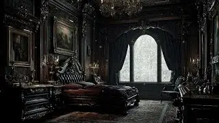 𝔊𝔬𝔱𝔥𝔦𝔠 𝔅𝔢𝔡𝔯𝔬𝔬𝔪 𝔖𝔫𝔬𝔴𝔰𝔱𝔬𝔯𝔪 ~ Melancholic Classical Instrumental Gothic Dark Academia Ambience