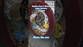 Rhythm Clock Batteries Were Changed & Works Like New