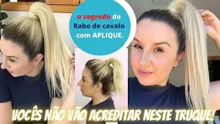 Como Fazer Rabo de cavalo (SEM APARECER O APLIQUE)por Priscila Barbosa