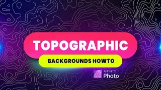 Affinity Photo | Topographic Map Contour terrain line texture background in 3 EASY steps