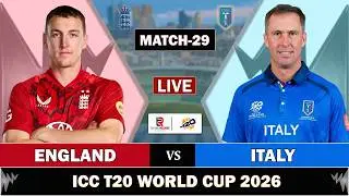 LIVE ENGLAND vs ITALY T20 WORLD CUP 2026 MATCH 30 | ENG vs ITA LIVE MATCH COMMENTARY | ITA BAT