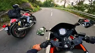 Epic Ride with Friends | Leaning Hard on  RC 390 & GT 650☠️. #ktm #gt650 