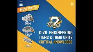 Civil Engineering Items and Their Standard Units Explained Simply! 🧱📐(61 to 80)👷&zwj;♂️ #basics #civil
