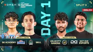 [EN] OMEN VCSA Split 3 &ndash; Day 1 || OMEN VALORANT Challengers South Asia 2025