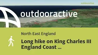 Flyover video: Long hike on King Charles III England Coast Path from ...