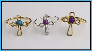 Мастер-класс по изготовлению простых проволочных крестообразных колец