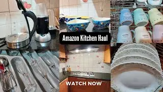 Things I got from Amazon- Kitchen edition | Kitchen organisers, crockery & more