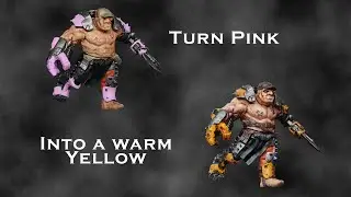 Ogryn Gang - tip for painting yellow and painting a 3d-printed Ogryn Gang for Necromunda