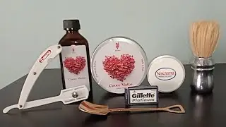Rasatura tradizionale con cuore matto, 48, Daune, gillette in Gemellaggio. #skincareroutine #extrò,