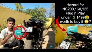 Installing SIMTAC HAZARD Flasher 🤩PLUG 'N' PLAY Hazard Flasher For Ns200 🥰😍/ Ayush Behera 933