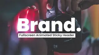 Responsive Fullscreen Animated Sticky Header using CSS & Vanilla Javascript