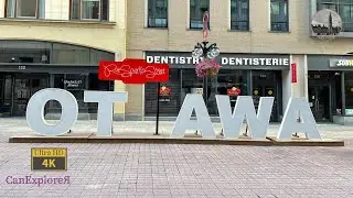 Ottawa's Outdoor Pedestrian Mall - Summer Walk in Spark Street Downtown Ottawa