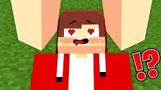 JJ was SURPRISED by JJ GIRL! LOVE Curse Story Challenge in Minecraft! - Maizen