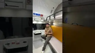 First AC Coach of Vande Bharat Sleeper train #vandebharatexpress #indianrailways #trainjourney