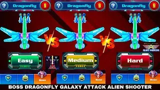 Dragonfly Boss Fight All Difficulties &ndash; Galaxy Attack Alien Shooter