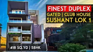 Inside Luxurious 5 BHK DUPLEX Builder Floor in Gurgaon | Sushant Lok 1 | Jacuzzi, Gated & Clubhouse
