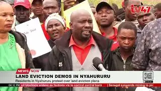 Nyahururu residents protest over land eviction plans to build perimeter wall
