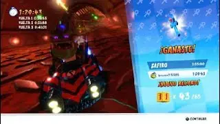 Crash&trade; Team Racing Nitro-Fueled - PISTA CLOACA - modo CARRERA POR LA RELIQUIA