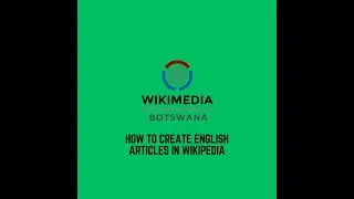 How to create an English article in Wikipedia
