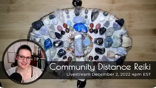 Community Distance Reiki & Crystals: Aqua Aura, Sunstone, Moonstone, Prehnite, Smoky Quartz...