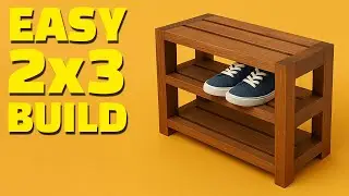 Quick 2x4 Build That Sells! 2 Hour Shoe Rack
