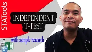 1. Independent t-test with sample research