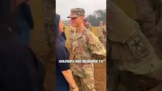 The soldier's tap out is so adorable by his twin sister ❤️ #soldier #siblings #military
