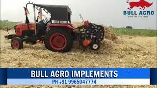 Bull Agro Round Baler in Maize