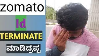 Zomato id terminated in kannada