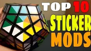 TOP 10 STICKER MODS | con R de rubik!!!