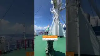 India 🇮🇳 Republic Day Flag Hoisting On Ship 🚢 Sailing in Indian Ocean #shorts #viral