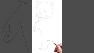 Beautiful Brown Bear Outline #drawing #connectadvag @connectadvag #youtube