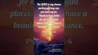 The Lord Is My Portion | Psalm 16: 5-6 #Christian #Bible #Instrumental #quotes #bibleverse #psalms