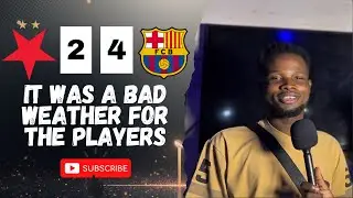 SLAVIA PRAGUE 2-4 BARCELONA - [Pax - NIGERIAN FAN REACTION] Champions League 25/26 #football #ucl