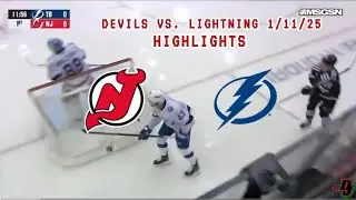 Devils vs Lightning OT Game Highlights 1/11/25