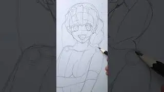 Draw Mitsuri with easy steps! #demonslayer