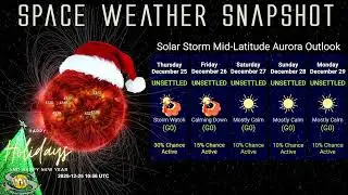 Happy Holiday Festive Forecast (Short) | Space Weather Snapshot 25 December 2025