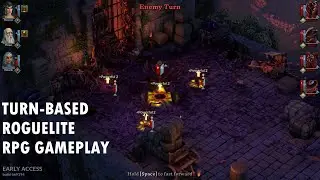 The Hand of Merlin - Turn Based RPG Rogue-lite 2nd Run Gameplay